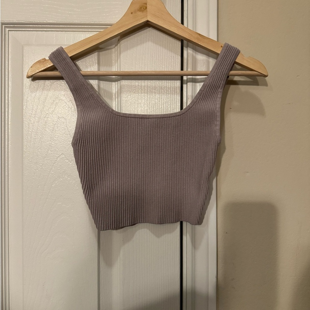 Babaton Ribbed Lavender Tank Top